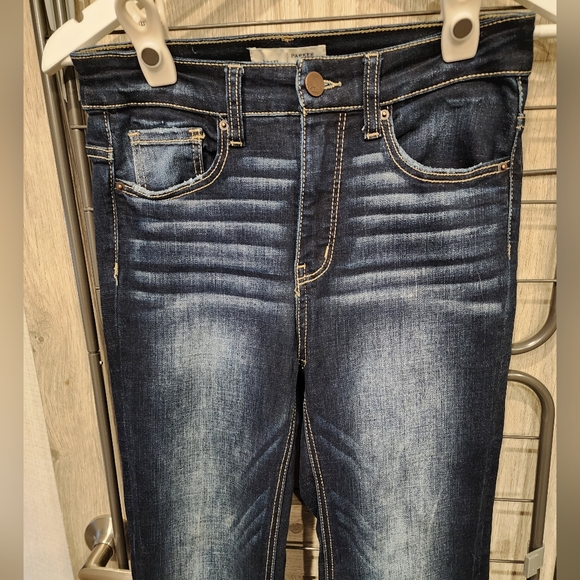 BKE Buckle Parker Boot Stretch Jeans Teeter High Rise Teeter Dark Sz 24 - Picture 12 of 16